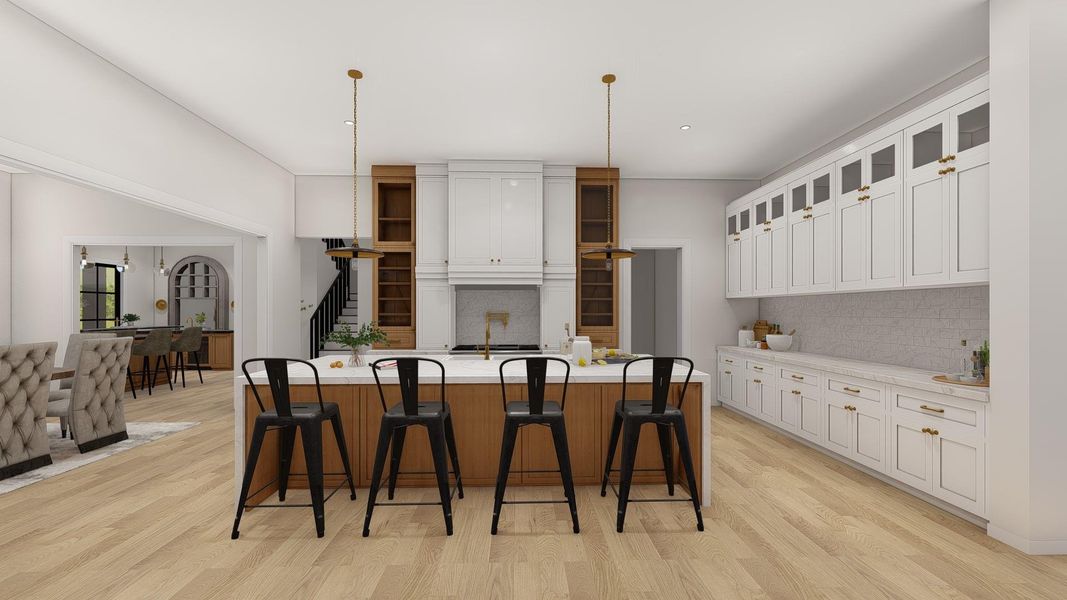 Family Kitchen These are Pre-Build Renderings, the home will vary from this photo.