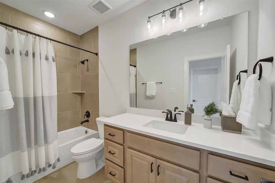 Furnished interior view inside a new home in , Cypress (Image 12).