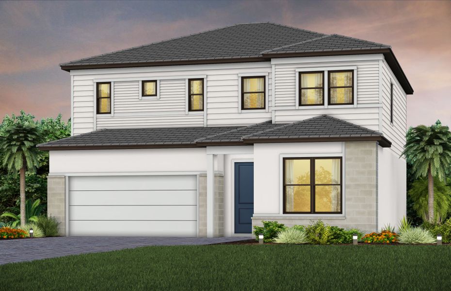 Exterior MD1 with stone Exterior MD1 with stone