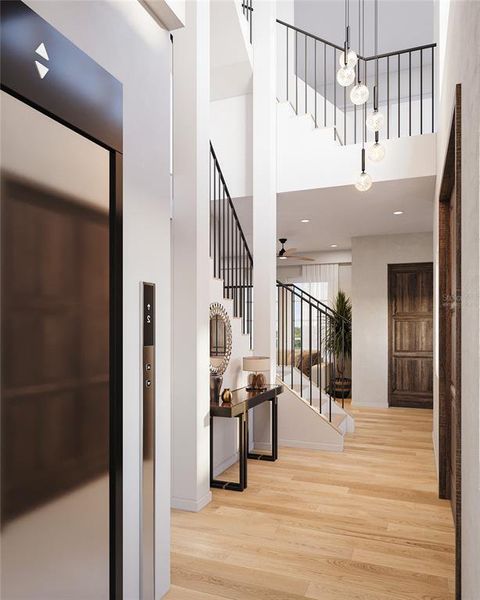 Furnished interior view inside a new home in , Orlando (Image 12).