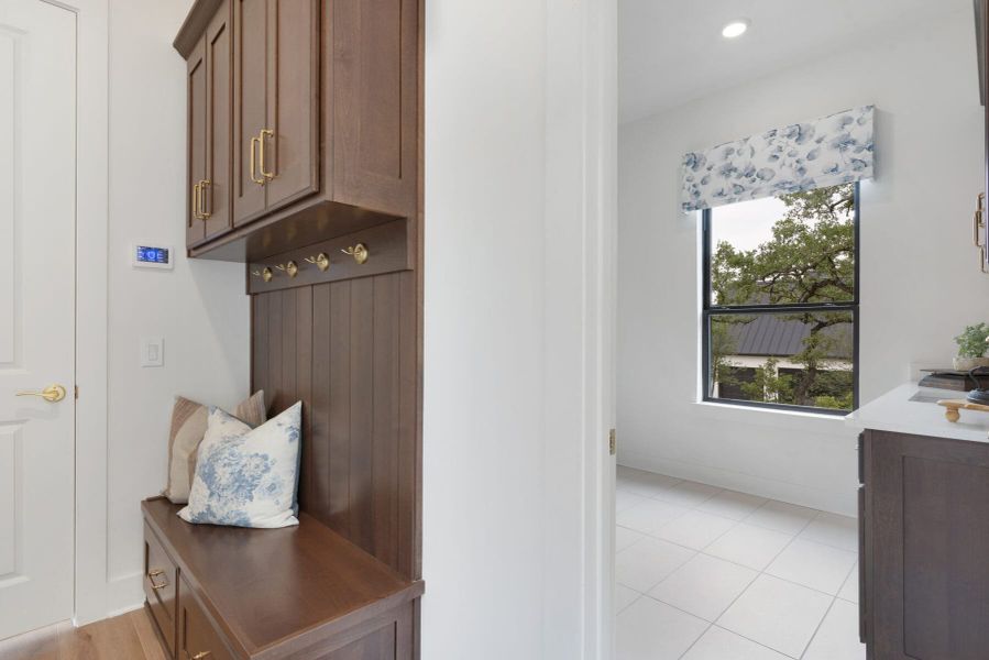 Furnished interior view inside a new home in Enchanted Bluff, Garden Ridge (Image 46).