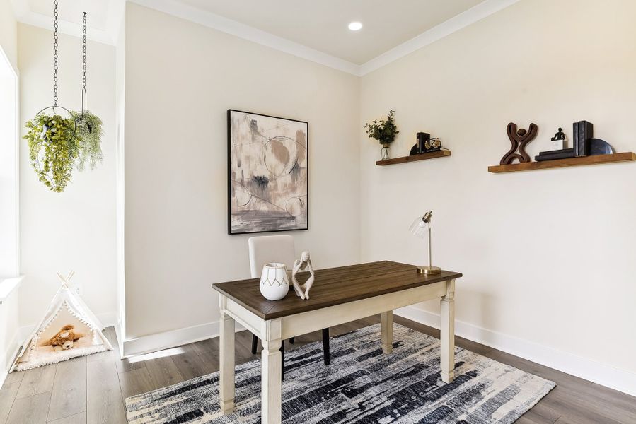 Representative furnished interior of a home built from the Lexington II by Caruso Homes in Rolling Meadows, Mooresville (Image 72).