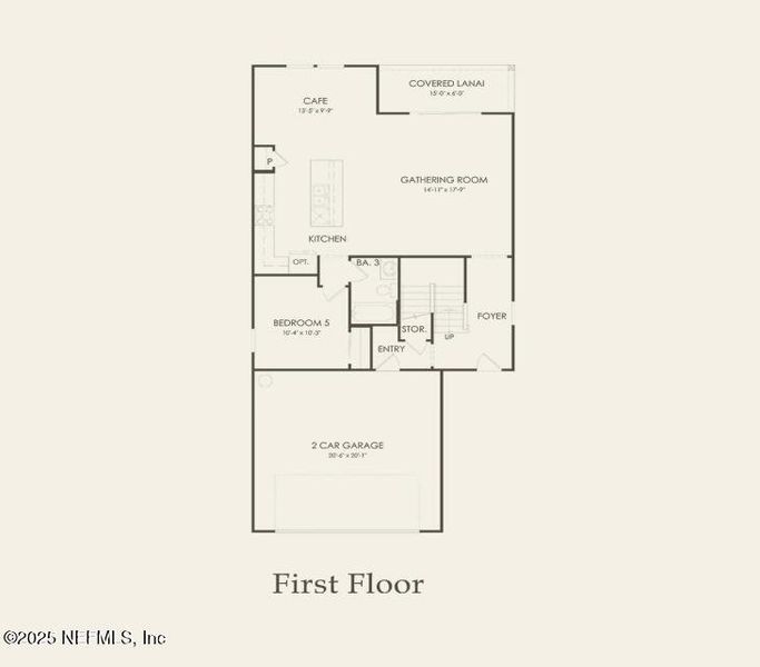 2D floor plan layout of this home in Wells Landing, Jacksonville, FL (Image 3). 2D floor plan layout of this home in Wells Landing, Jacksonville, FL (Image 3).