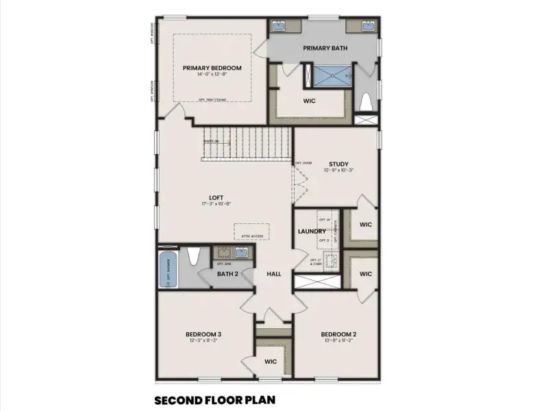 2D floor plan layout of this home in Bradshaw Farms, Mount Juliet, TN (Image 3).