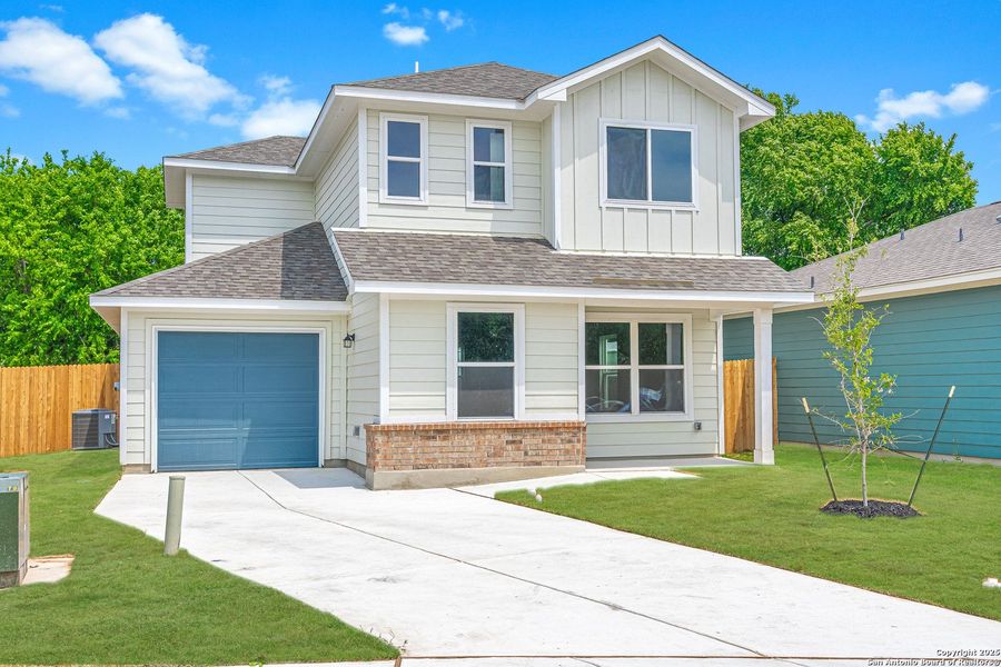 Front exterior of a new home in , Seguin, TX, highlighting curb appeal (Image 15). Front exterior of a new home in , Seguin, TX, highlighting curb appeal (Image 15).