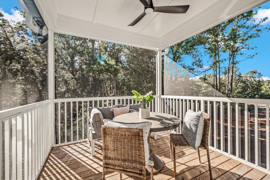 Exterior details and patio area of a home in , Charleston (Image 20).