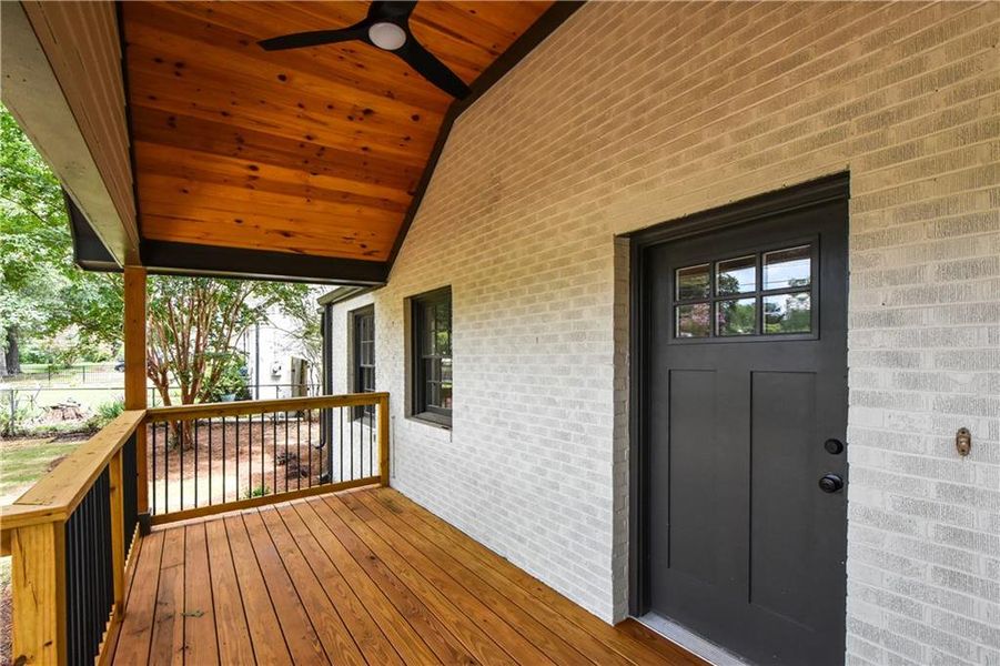 Exterior details and patio area of a home in , Atlanta (Image 4). Exterior details and patio area of a home in , Atlanta (Image 4).