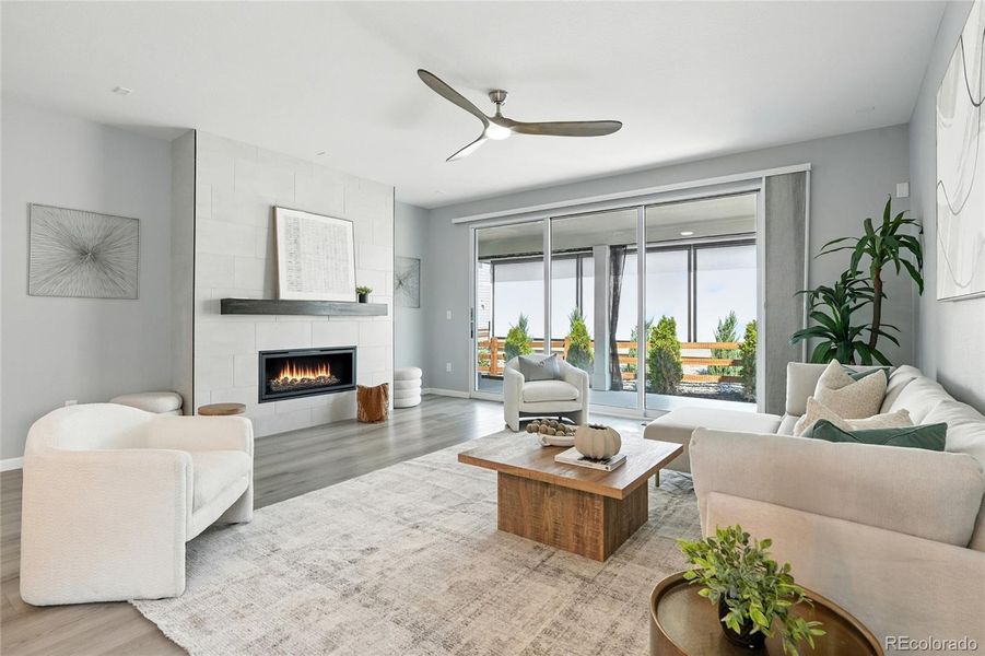 Furnished interior view inside a new home in Creekside Village, Thornton (Image 41).