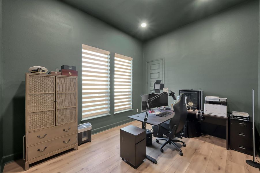This secondary bedroom is currently being utilized as a home office. This secondary bedroom is currently being utilized as a home office.