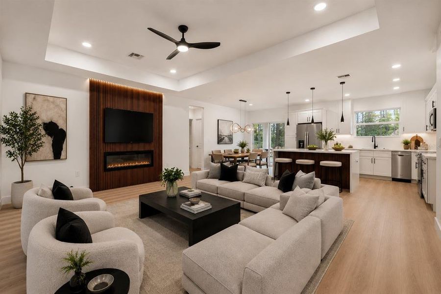 Furnished interior view inside a new home in , Sebring (Image 6).