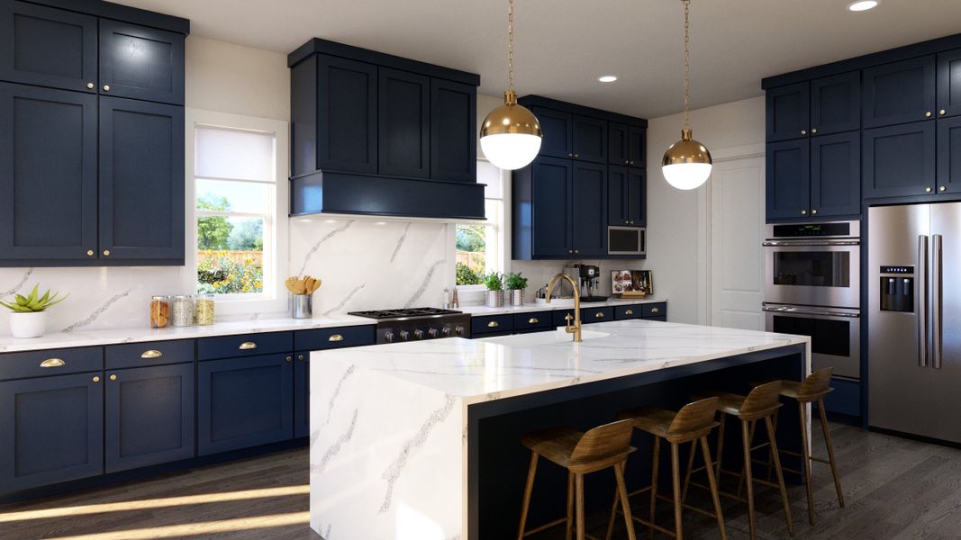 Representative furnished interior of a home built from the Brenham III by Southgate Homes in Eliana, McKinney (Image 6).