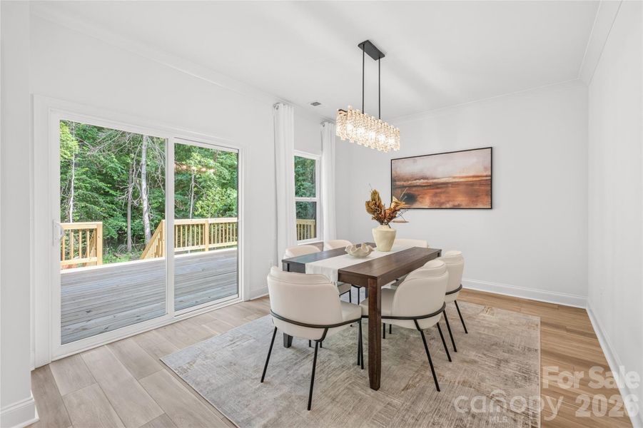 Furnished interior view inside a new home in , Harrisburg (Image 12).