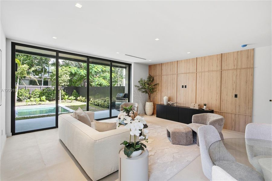 Furnished interior view inside a new home in , Miami (Image 7).