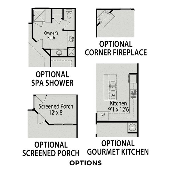 2D floor plan layout of this home in Springvale, Fuquay Varina, NC (Image 5).
