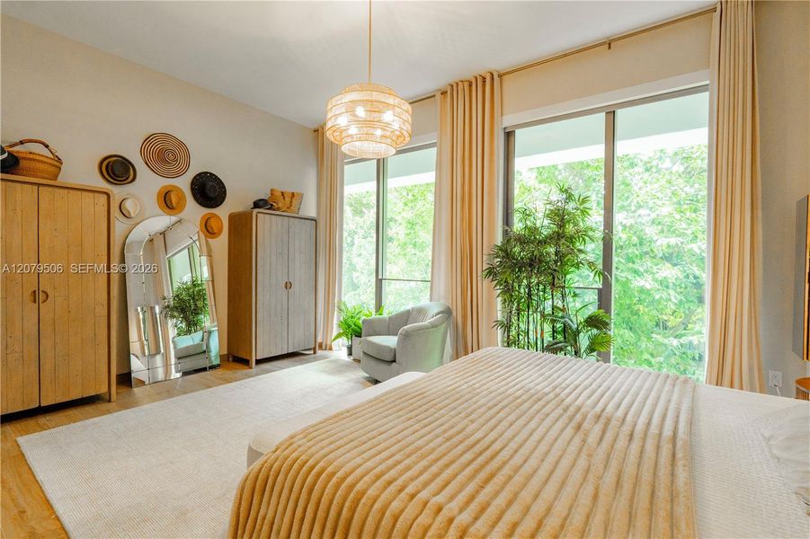 Furnished interior view inside a new home in , Miami (Image 29).