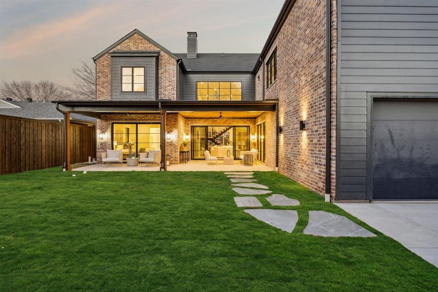 Exterior details and patio area of a home in , Dallas (Image 28).