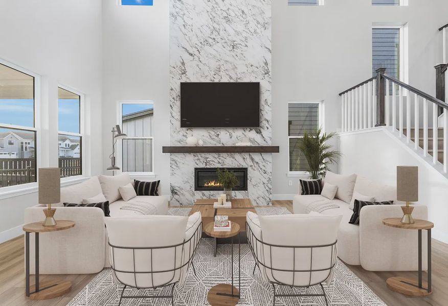 Starfall Plan Great Room - Virtually Staged - 1 of 11