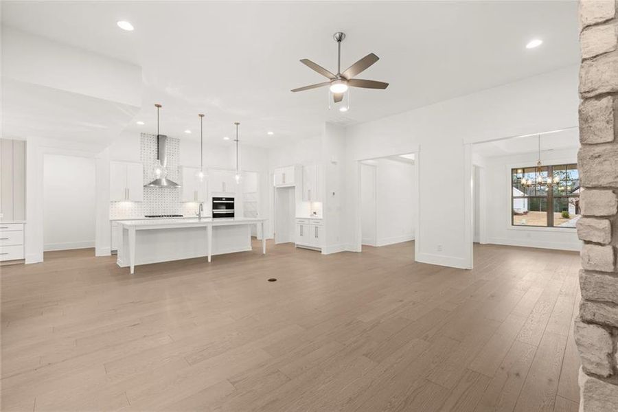Spacious, unfurnished interior of a new home in Soleil Belmont Park, Canton (Image 36).