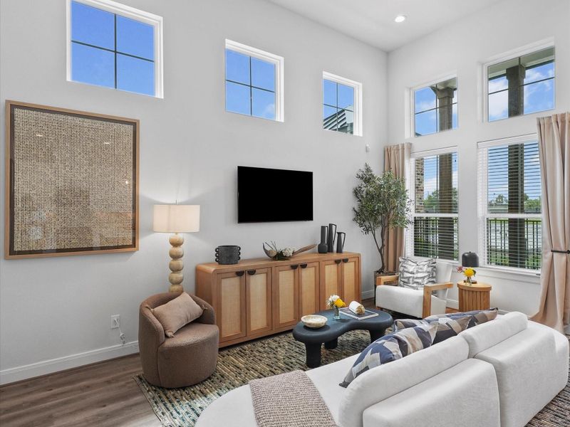 Furnished interior view inside a new home in Uptown District, Houston (Image 7).