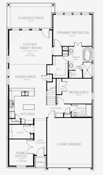 Image 4 representing the 2426W by Perry Homes in La Cima 50', San Marcos, TX. Image 4 representing the 2426W by Perry Homes in La Cima 50', San Marcos, TX.