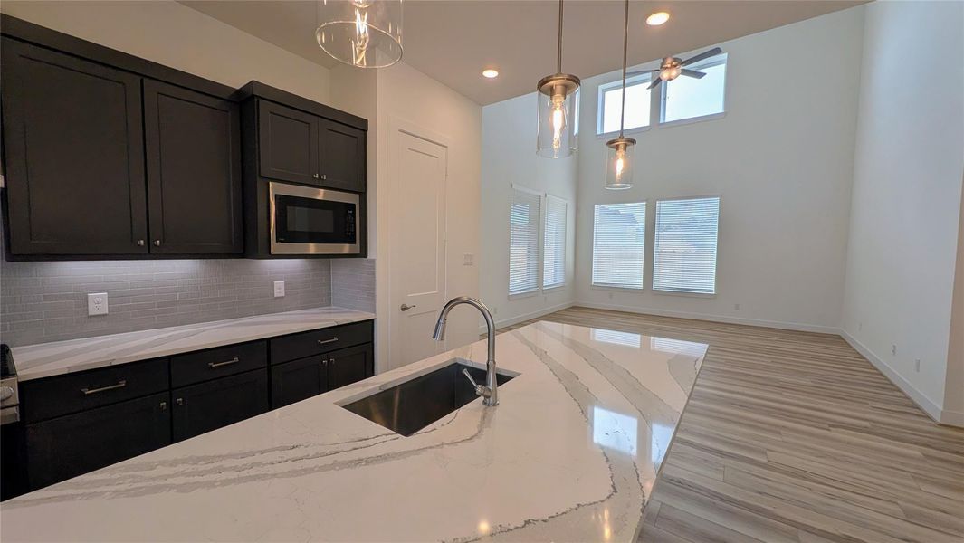 Furnished interior view inside a new home in Artavia, Conroe (Image 10).
