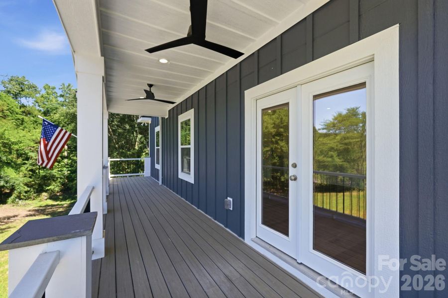 Exterior details and patio area of a home in , Monroe (Image 23).
