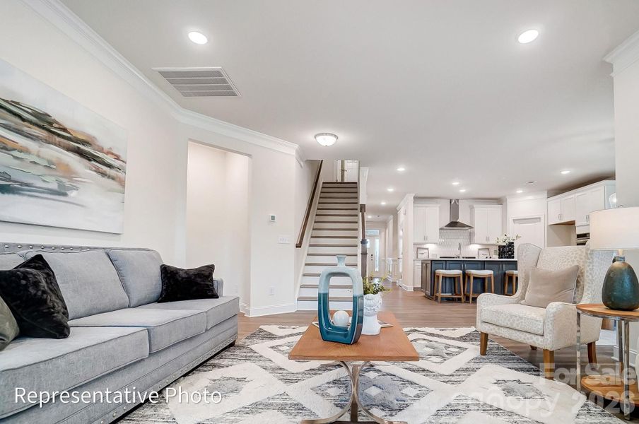 Furnished interior view inside a new home in Heritage - 55+ Community, Indian Trail (Image 6).