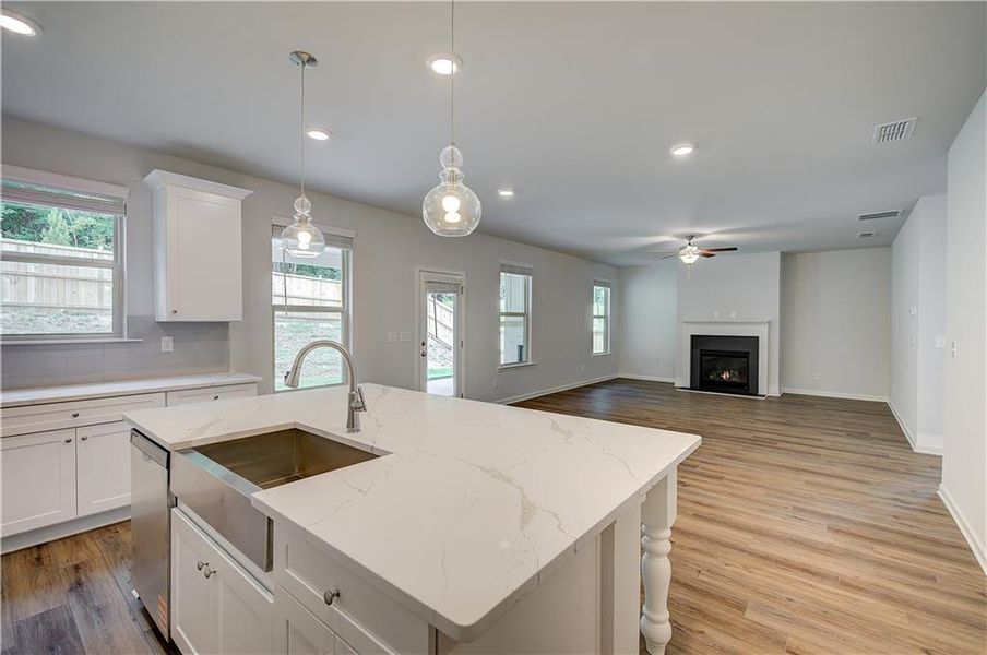 Furnished interior view inside a new home in Hamilton Lakes, Lawrenceville (Image 6).