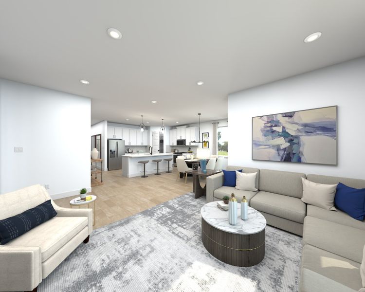 Furnished interior view inside a new home in Coasterra - Reserve Series, Palmetto (Image 6).