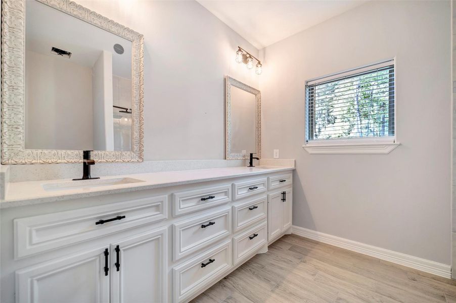 2rd full bath with duel sinks Sample