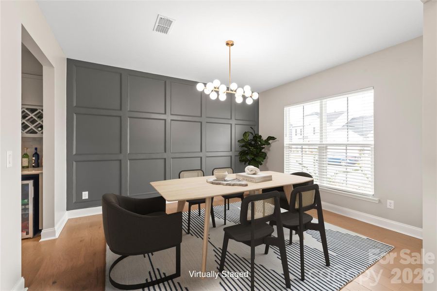 Furnished interior view inside a new home in Parkside Crossing, Charlotte (Image 31).
