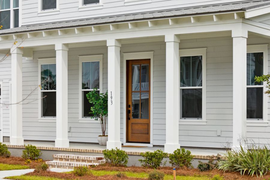 Representative exterior details of a home built from the Azalea by Homes by Dickerson in Nexton, Summerville (Image 4).
