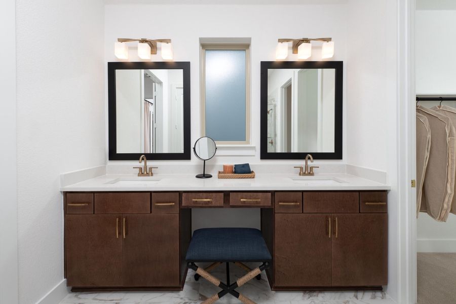 Representative furnished interior of a home built from the Mila by Tri Pointe Homes in Discovery Collection at The Meadows, Krum (Image 11).