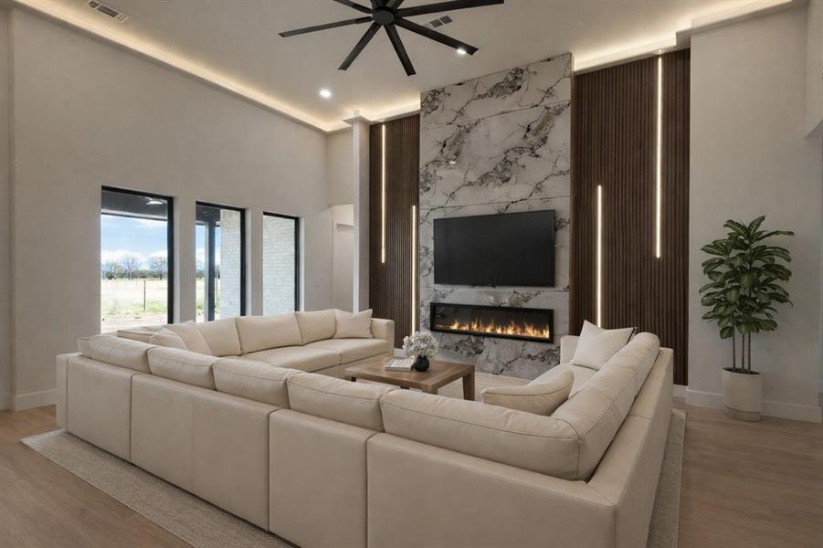 Furnished interior view inside a new home in , Pottsboro (Image 15).