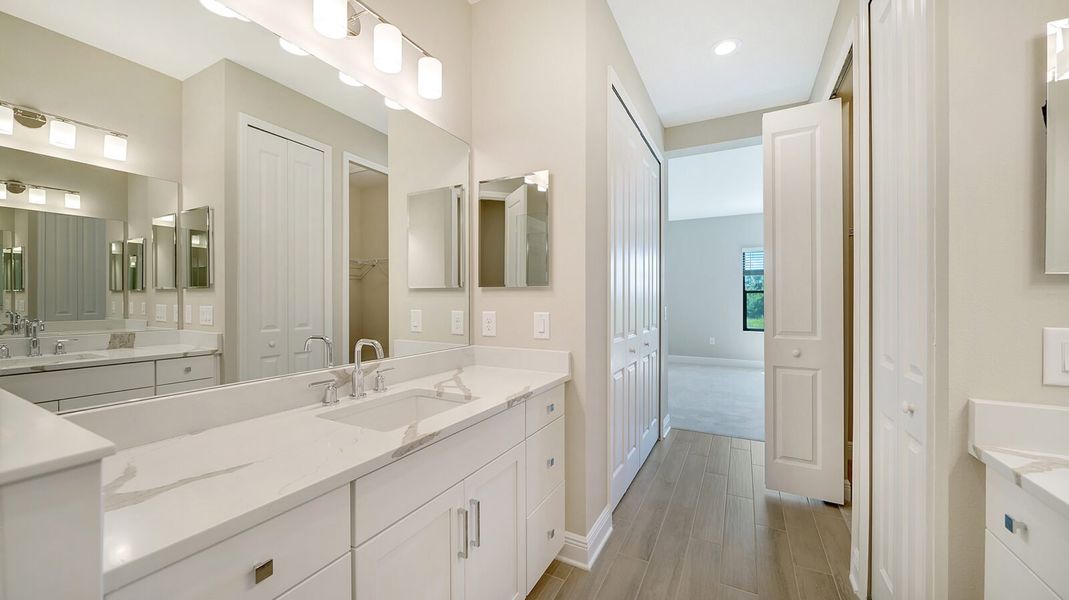 Furnished interior view inside a new home in Vistera of Venice, Englewood (Image 9).