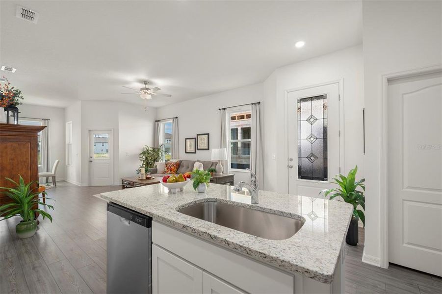 Furnished interior view inside a new home in Sol Vista, Dundee (Image 9). Furnished interior view inside a new home in Sol Vista, Dundee (Image 9).