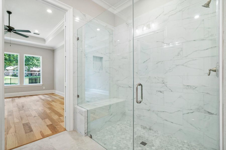 Furnished interior view inside a new home in , New Waverly (Image 3). Furnished interior view inside a new home in , New Waverly (Image 3).