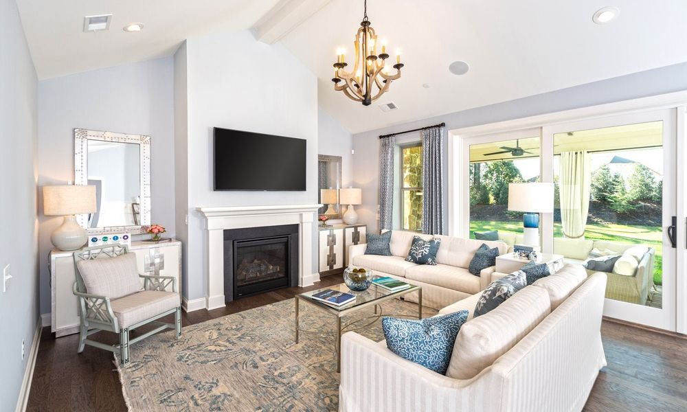 Representative furnished interior of a home built from the Marin by Classica Homes in McLean - Hunts Point, Belmont (Image 11).