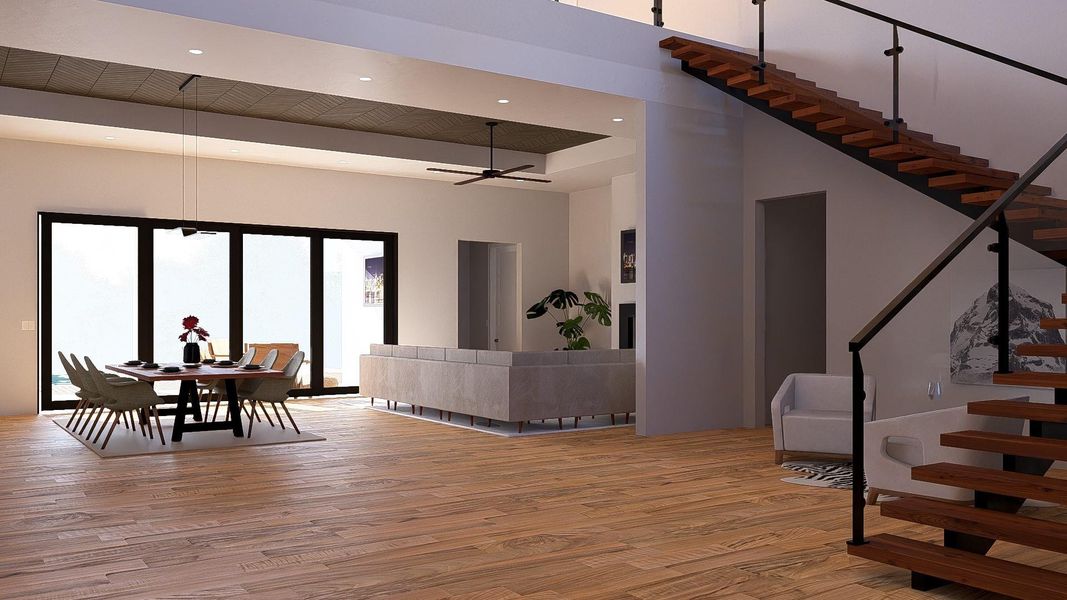 Furnished interior view inside a new home in , Dripping Springs (Image 9).