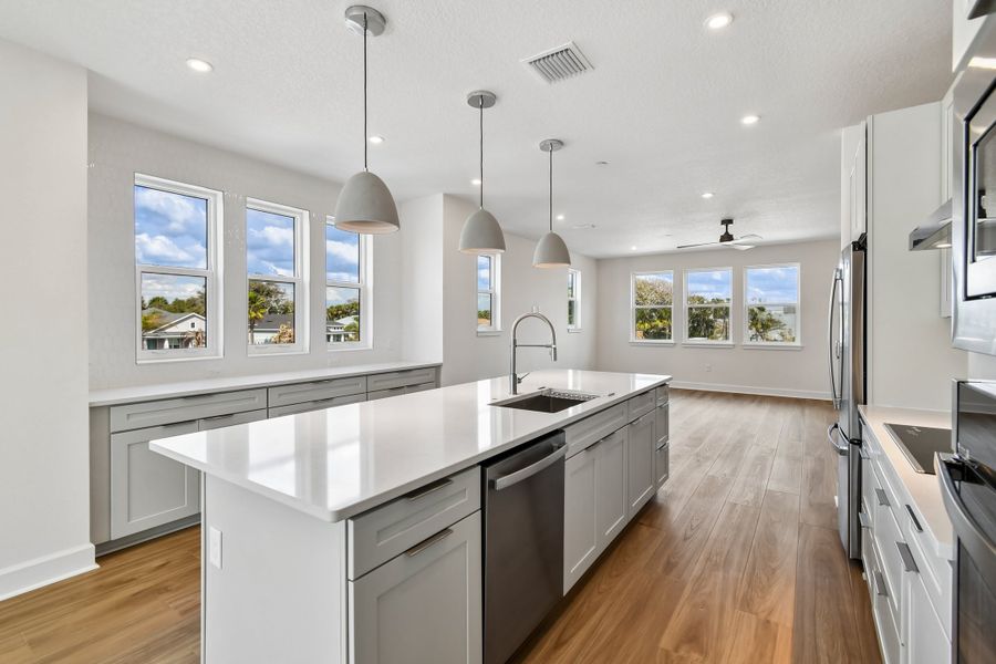 Furnished interior view inside a new home in EvenTide, New Smyrna Beach (Image 5).