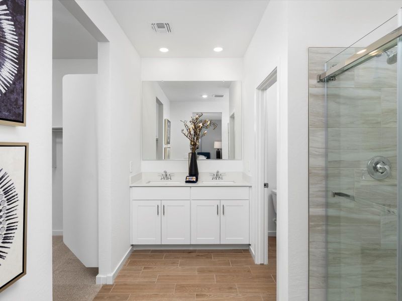 The Jubilee floorplan image modeled at Wildera in San Tan Valley.