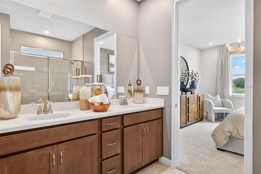 Furnished interior view inside a new home in Crosswind Ranch, Parrish (Image 18). Furnished interior view inside a new home in Crosswind Ranch, Parrish (Image 18).