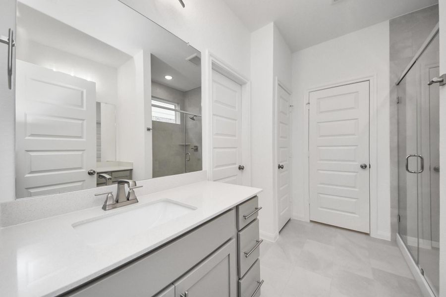 Furnished interior view inside a new home in Elyson, Katy (Image 7).