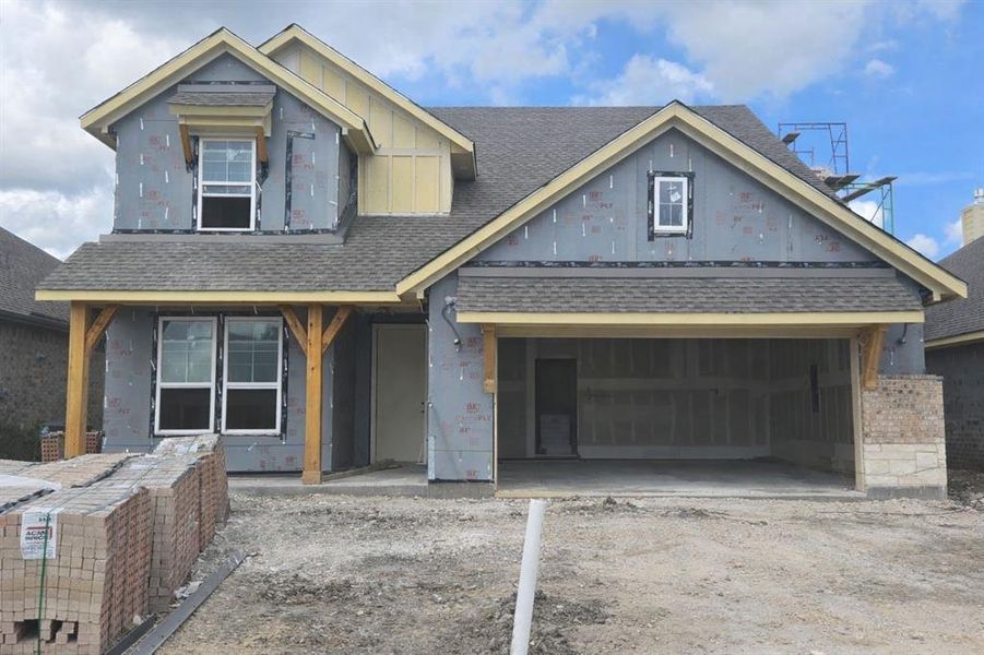 In-progress construction of a new home in Morningstar, Aledo, TX (Image 5).