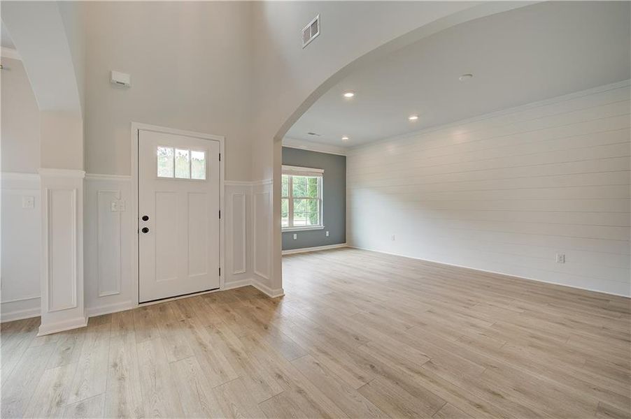 Spacious, unfurnished interior of a new home in Traditions at Crystal Lake, Hampton (Image 24). Spacious, unfurnished interior of a new home in Traditions at Crystal Lake, Hampton (Image 24).