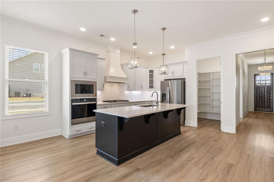 Furnished interior view inside a new home in Courtyards at Traditions, Cumming (Image 14).