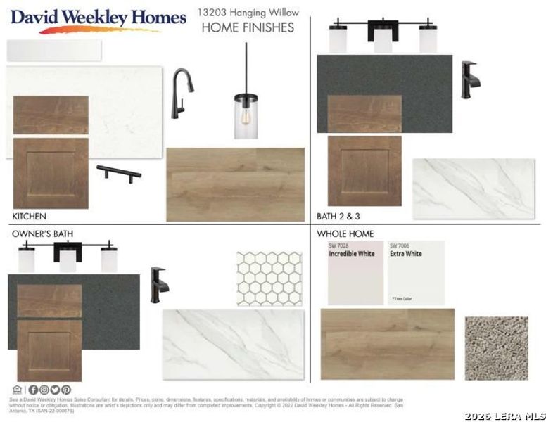 Sample of building materials used in homes in Briggs Ranch – Select Classic Series, San Antonio (Image 3).