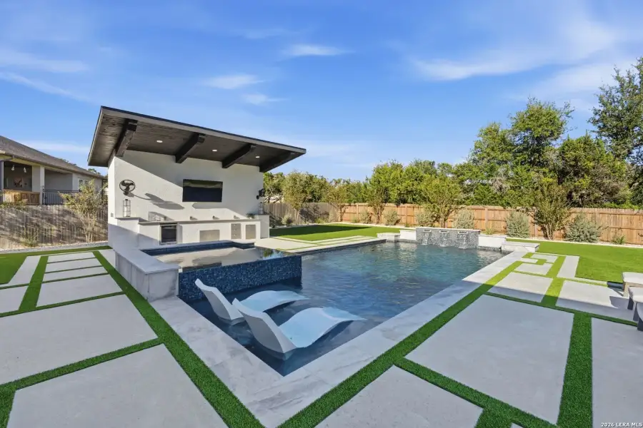 Exterior details and patio area of a home in , San Antonio (Image 3). Exterior details and patio area of a home in , San Antonio (Image 3).