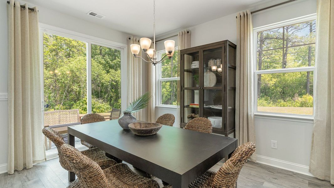 Representative furnished interior of a home built from the HARBOR OAK by D.R. Horton in Spring View Landing, Loris (Image 17).