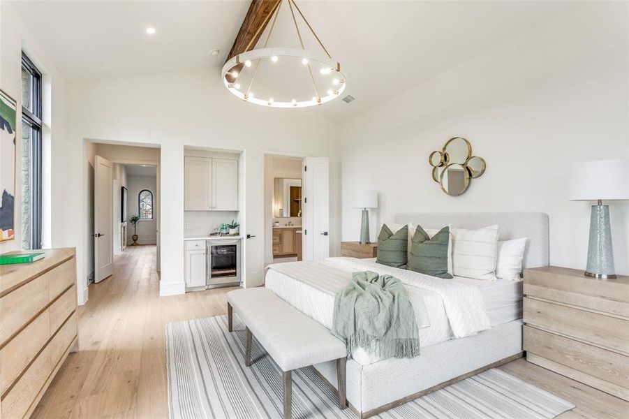 Furnished interior view inside a new home in Samantha Springs, Keller (Image 30).